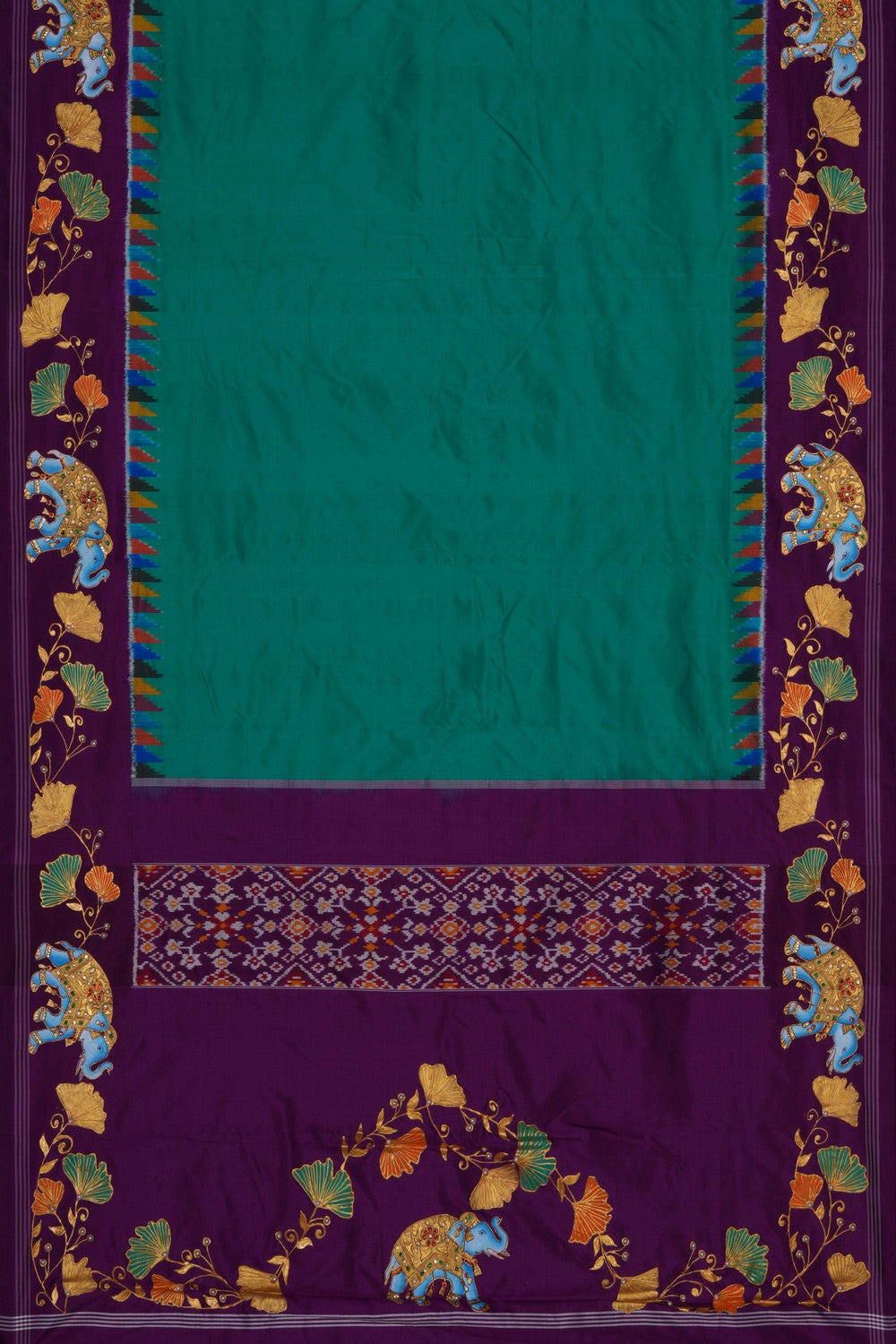 Image of Pochampally Ikat Silk Saree