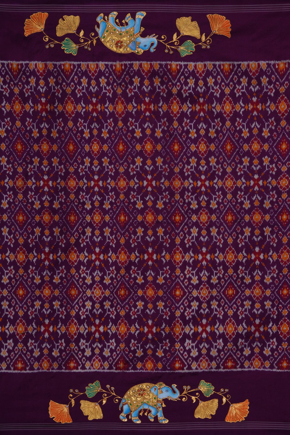 Image of Pochampally Ikat Silk Saree