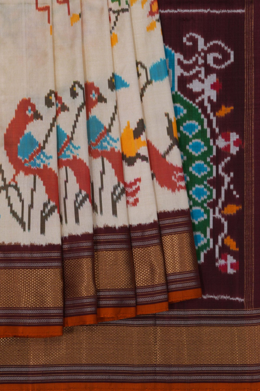 Image of Pochampally Ikat Silk Saree