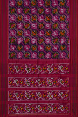 Image of Pochampally Ikat Silk Saree
