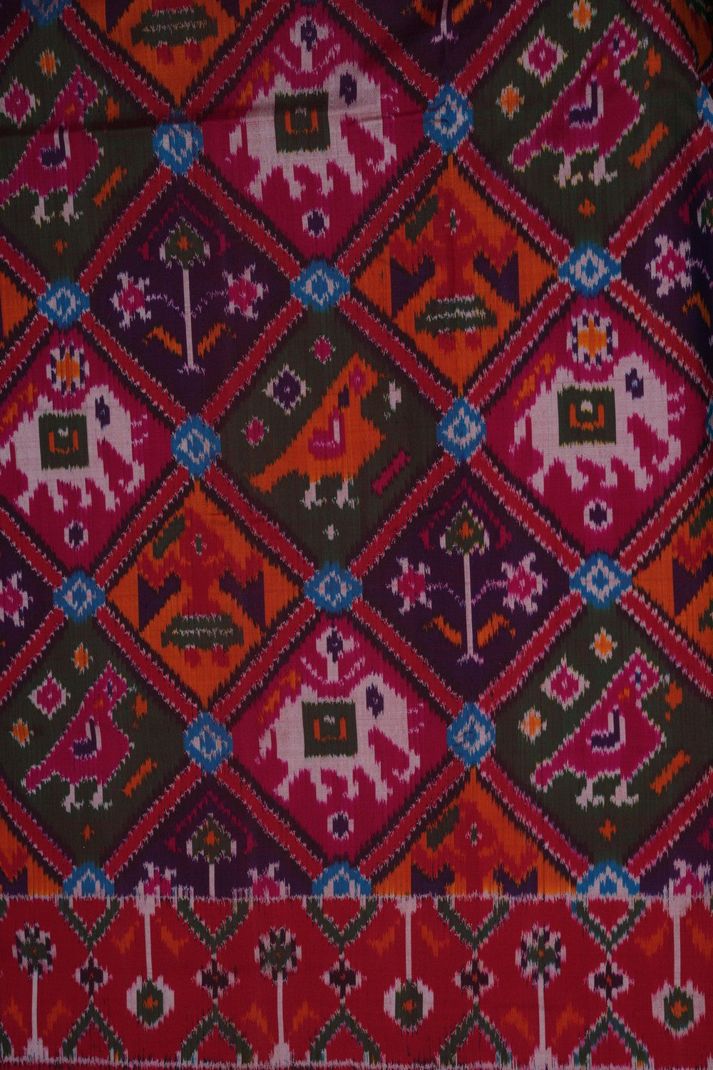 Image of Pochampally Ikat Silk Saree