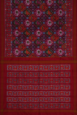 Image of Pochampally Ikat Silk Saree