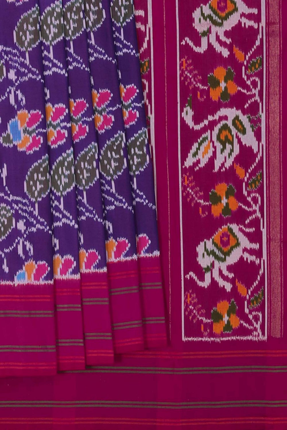 Image of Pochampally Ikat Silk Saree