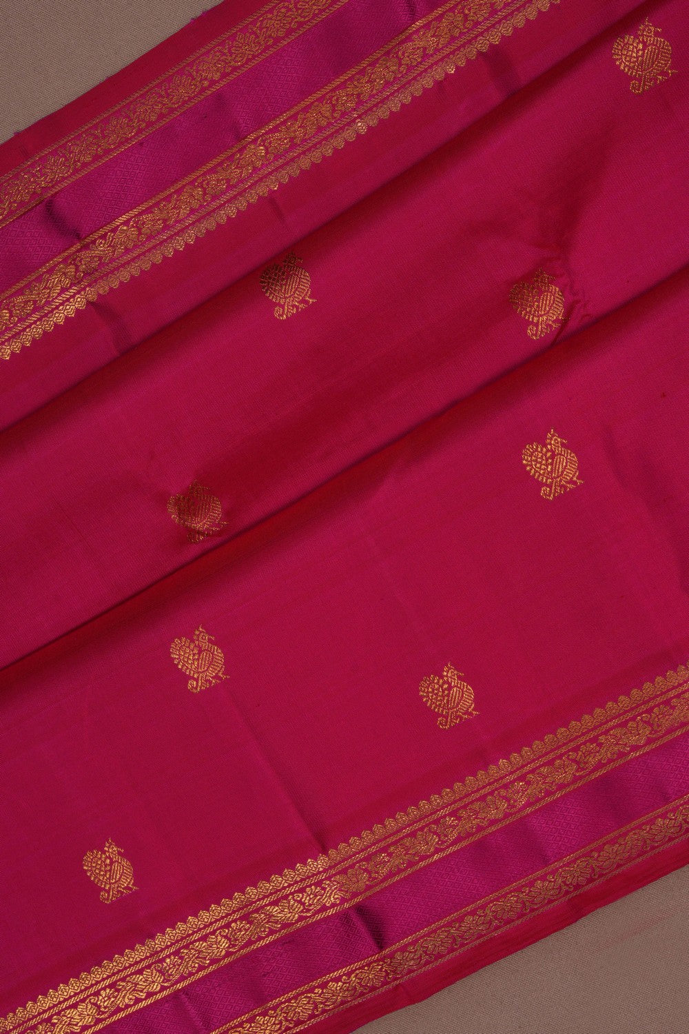 South Silk Pink Saree