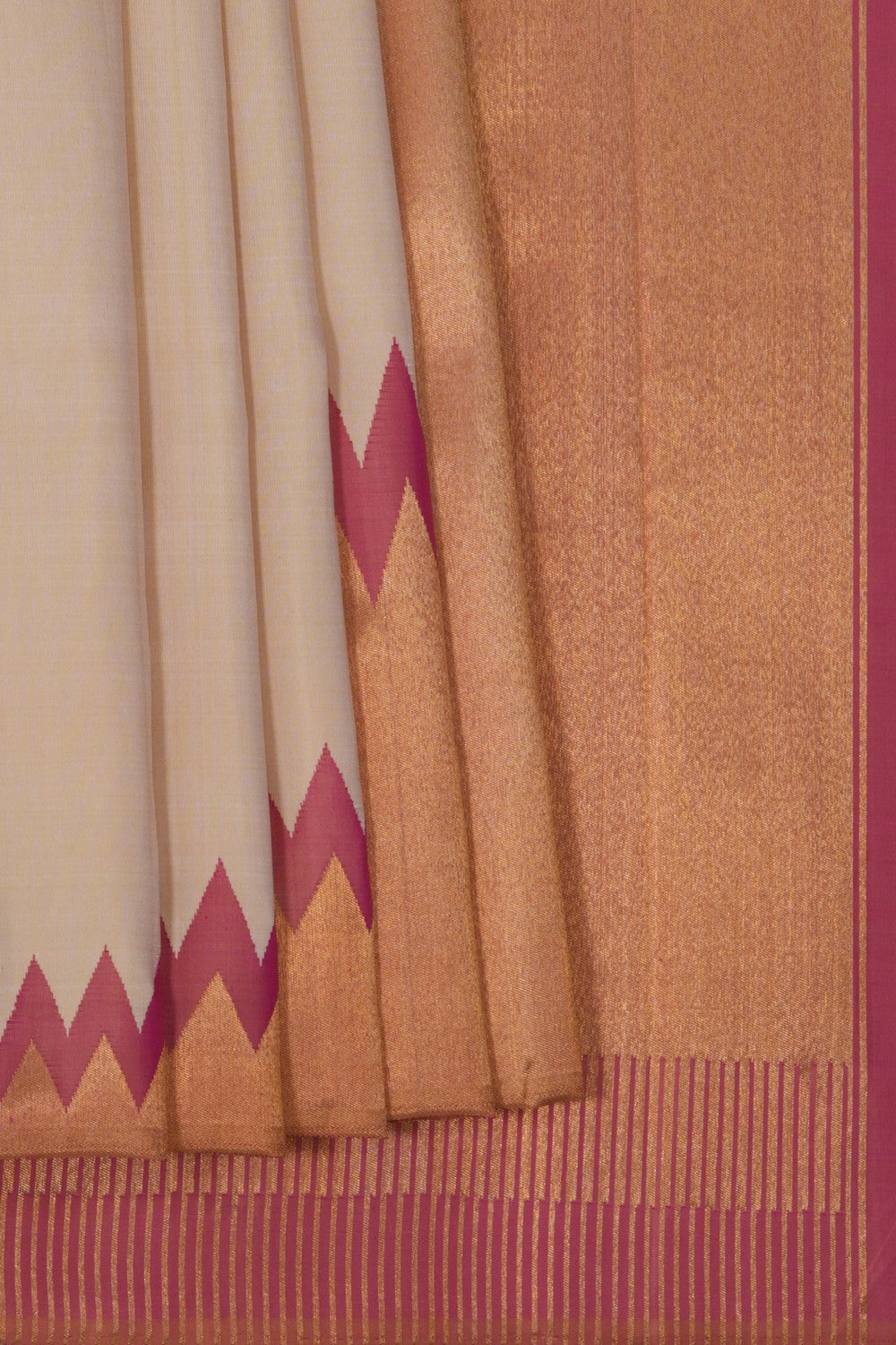 Image of South Silk Beige Saree