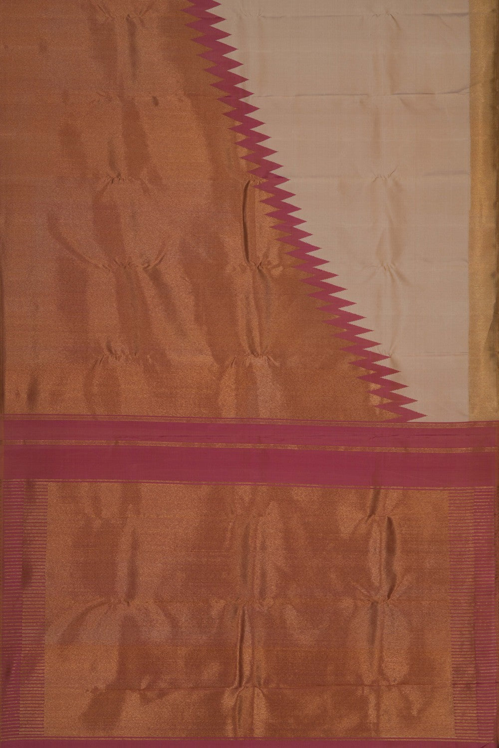 Image of South Silk Beige Saree