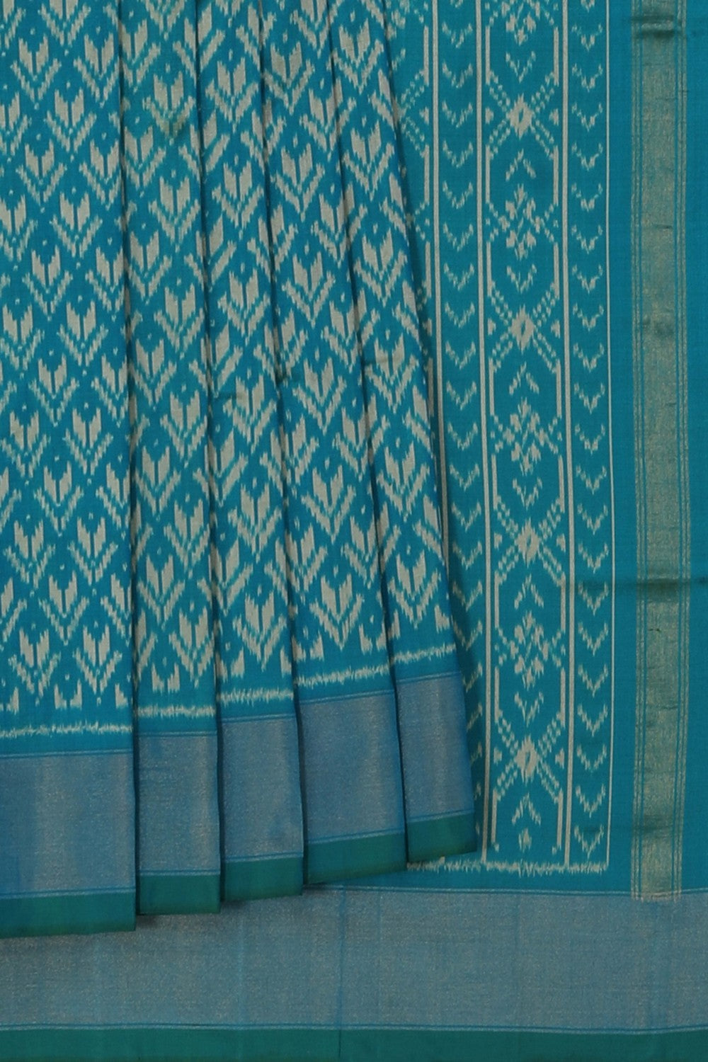 Image of Pochampally Ikat Silk Saree