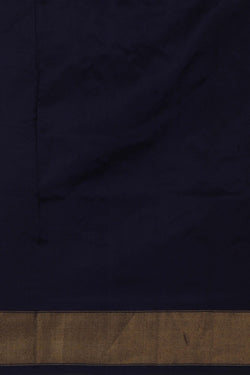 Image of Pochampally Ikat Silk Navy Blue Saree
