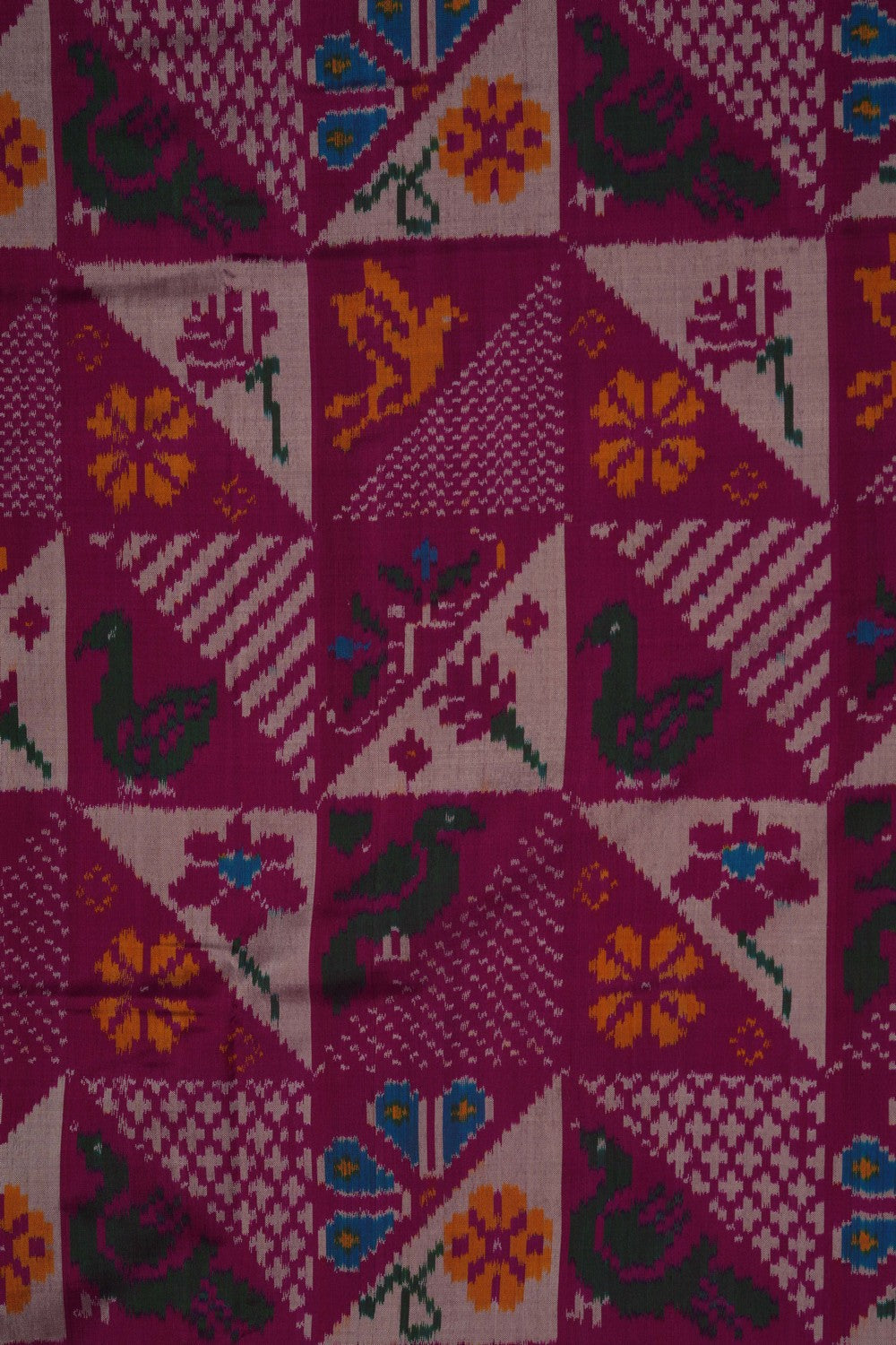 Image of Pochampally Ikat Silk Saree