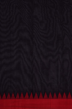 Image of Uppada Cotton Black Saree