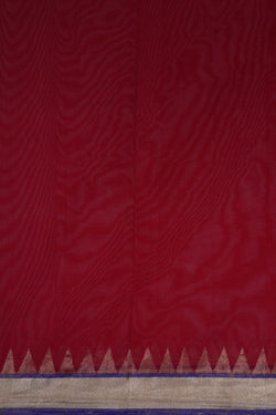 Image of Uppada Cotton Red Saree