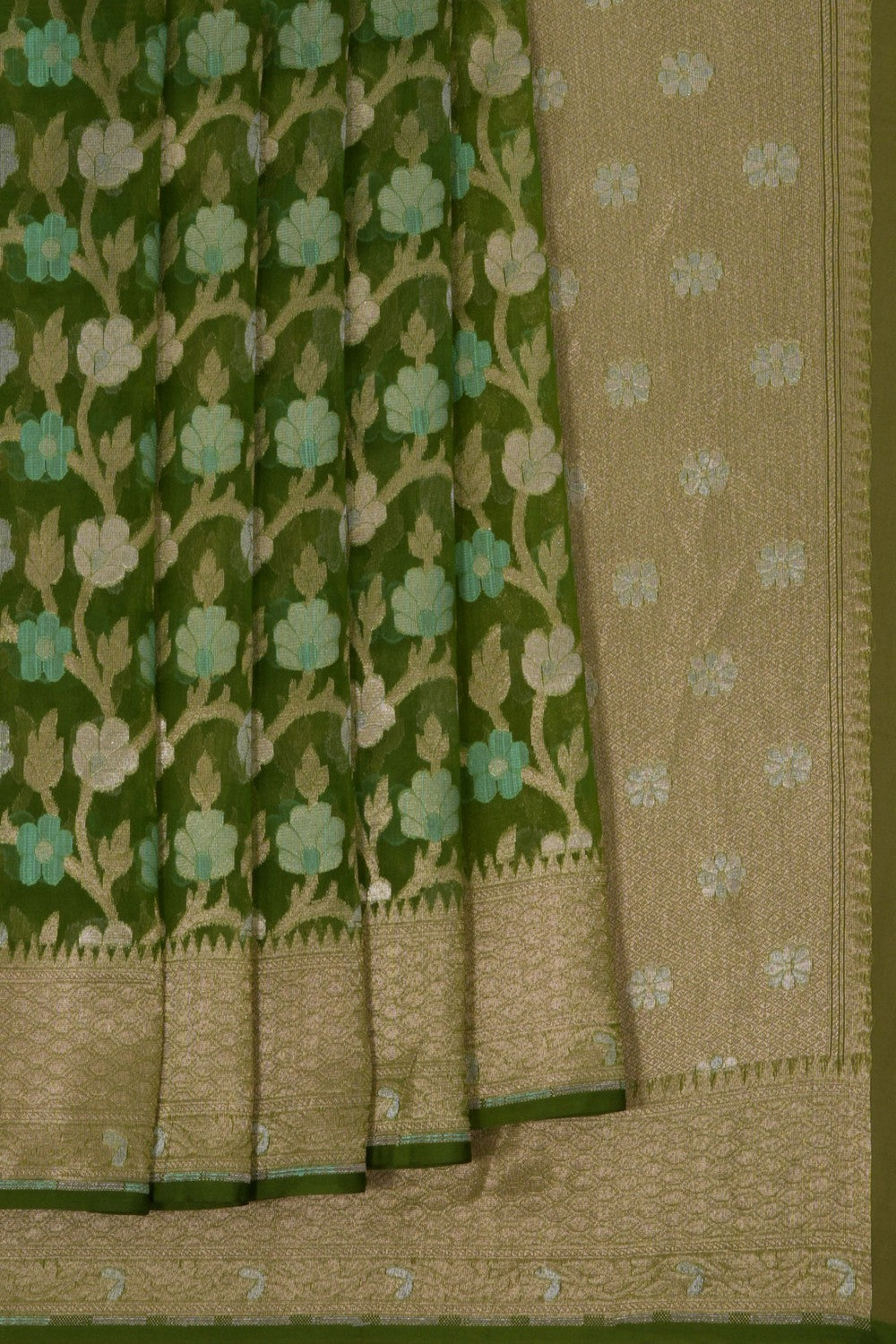 Image of Kora Silk Brocade Saree