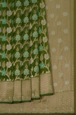 Image of Kora Silk Brocade Saree