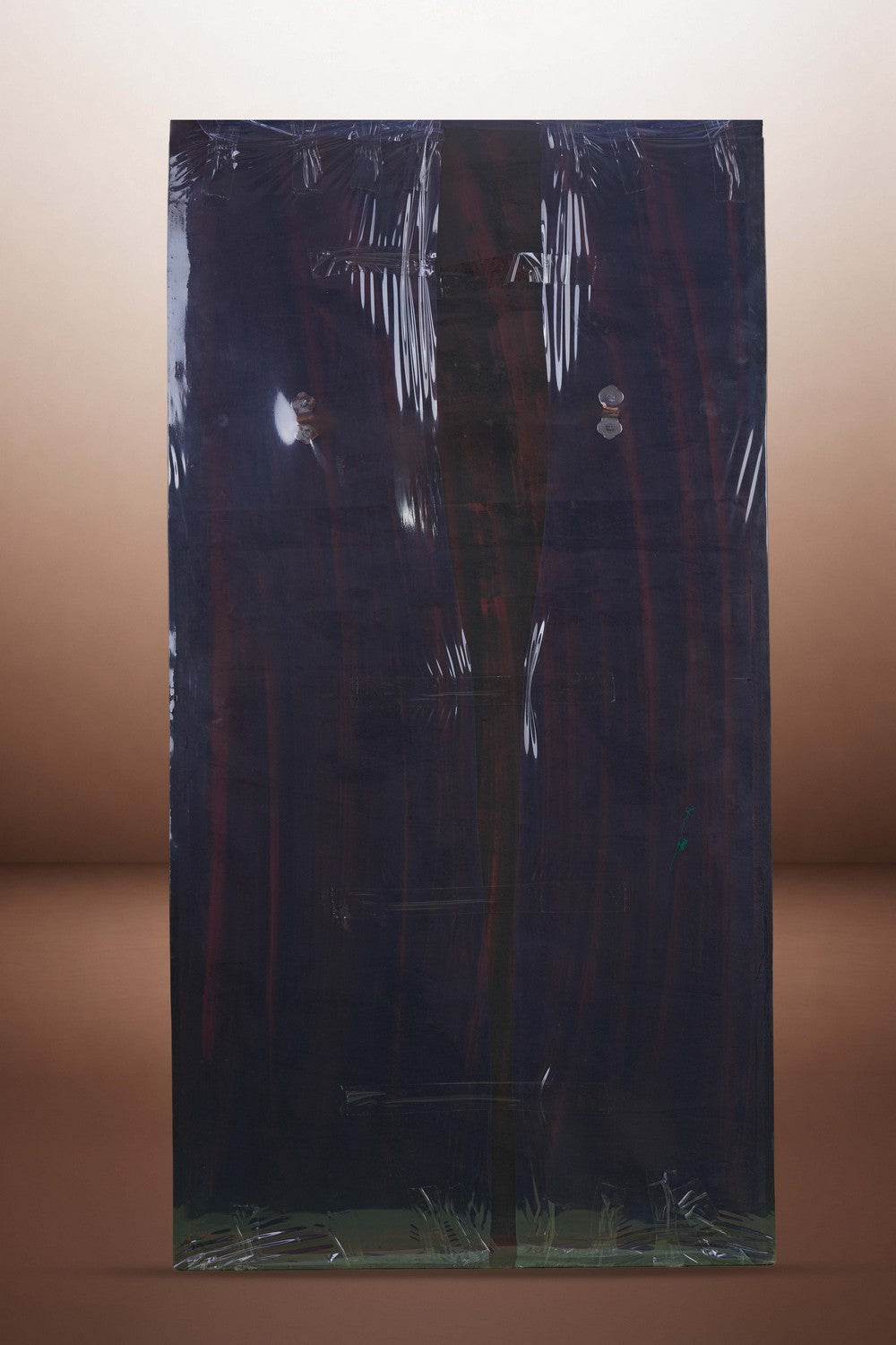 Image of Tirupati Balaji with panel in rosewood with inlay work