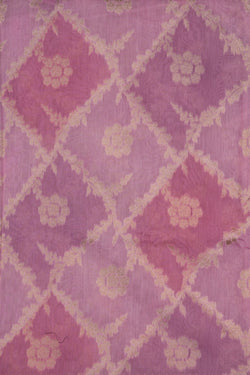Image of Banarasi Cotton Silk Pink Saree