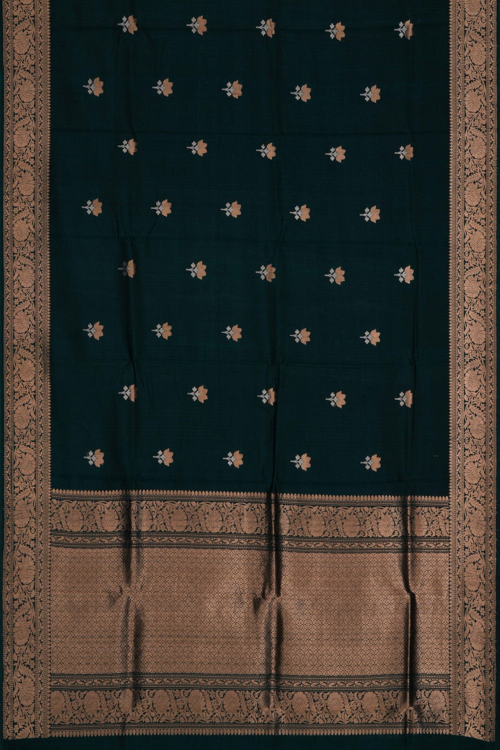 Image of Banarasi Silk Green Saree