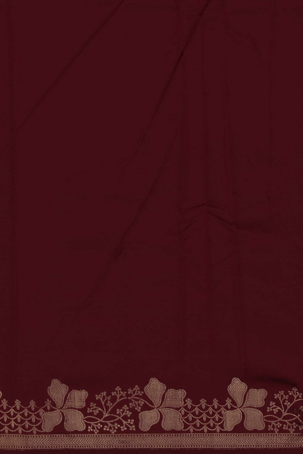 Image of Banarasi Silk Maroon Saree