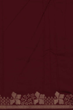 Image of Banarasi Silk Maroon Saree