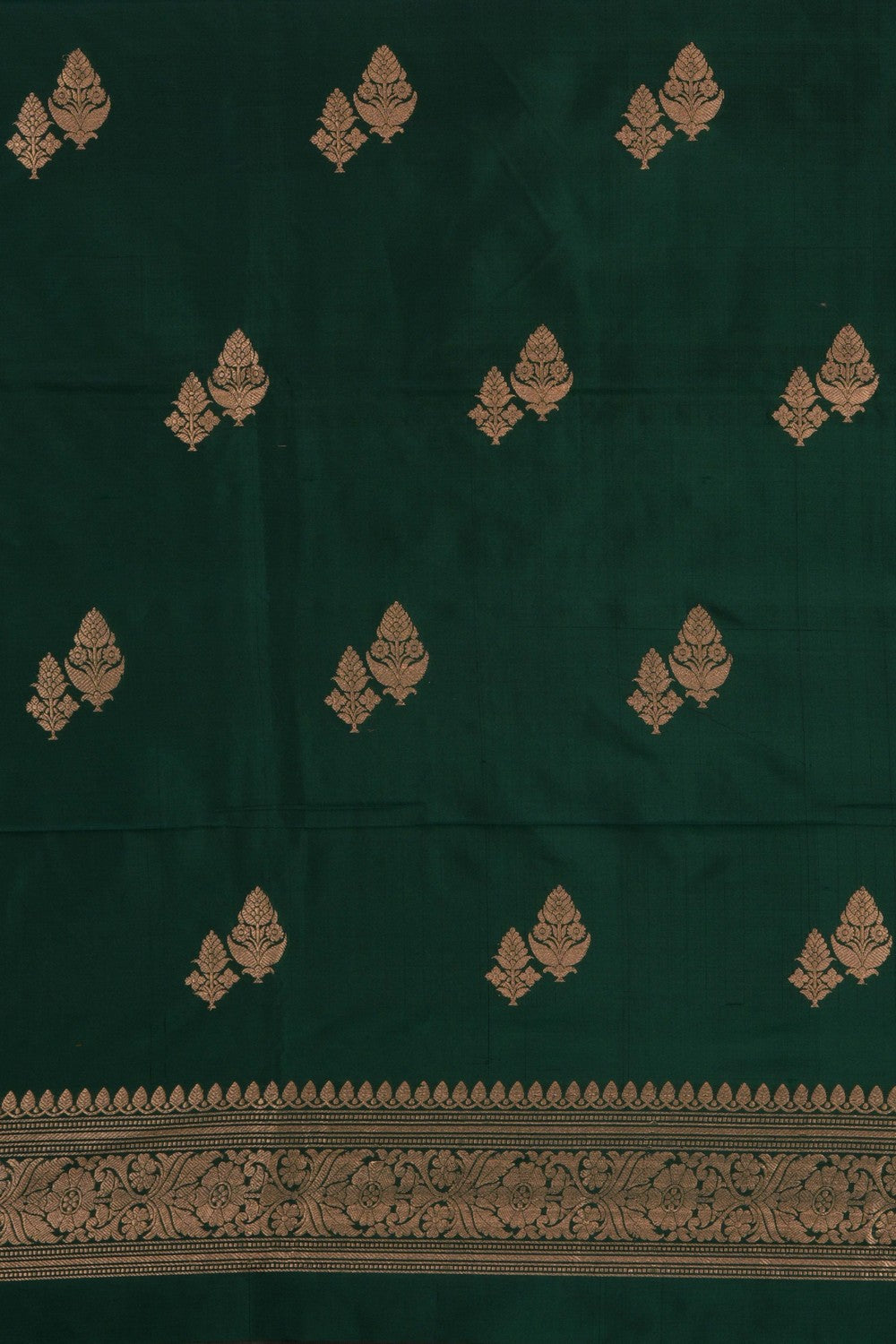 Image of Banarasi Katan Silk Unstitched Suit (3 Pcs Set)