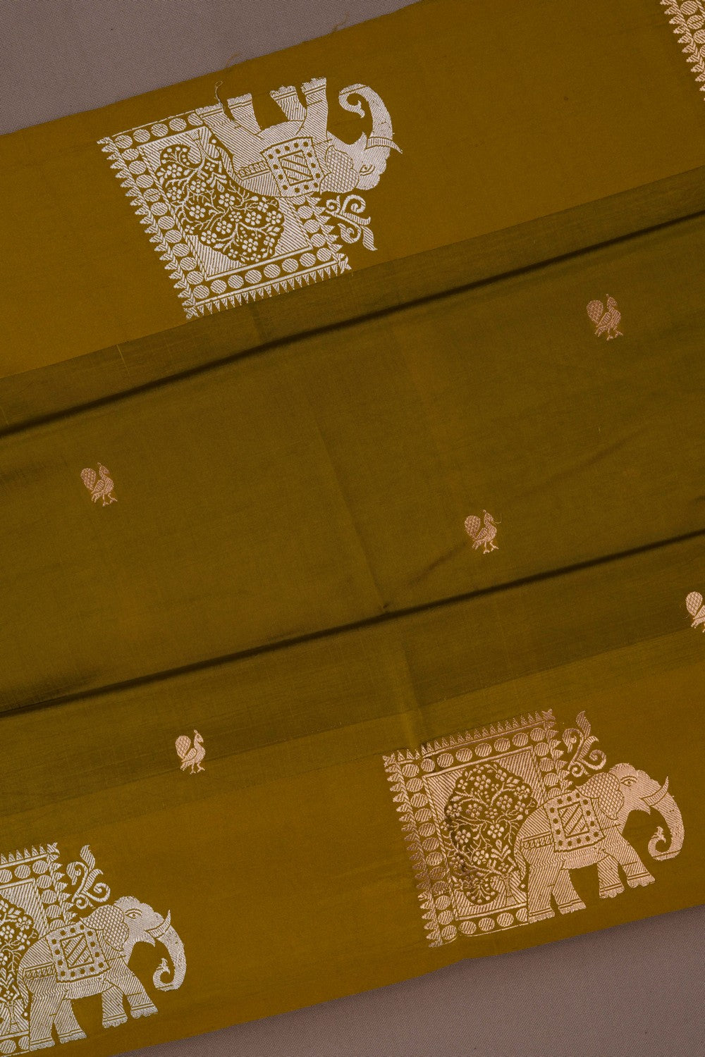Banarasi Silk Moss Green Saree