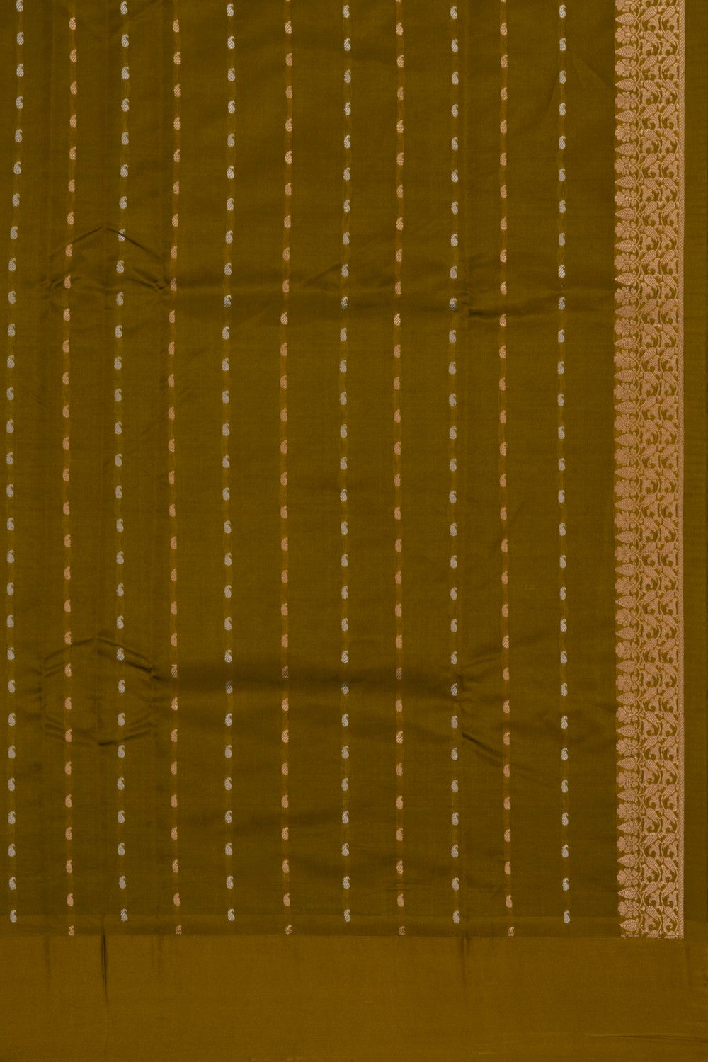 Image of Banarasi Silk Moss Green Saree