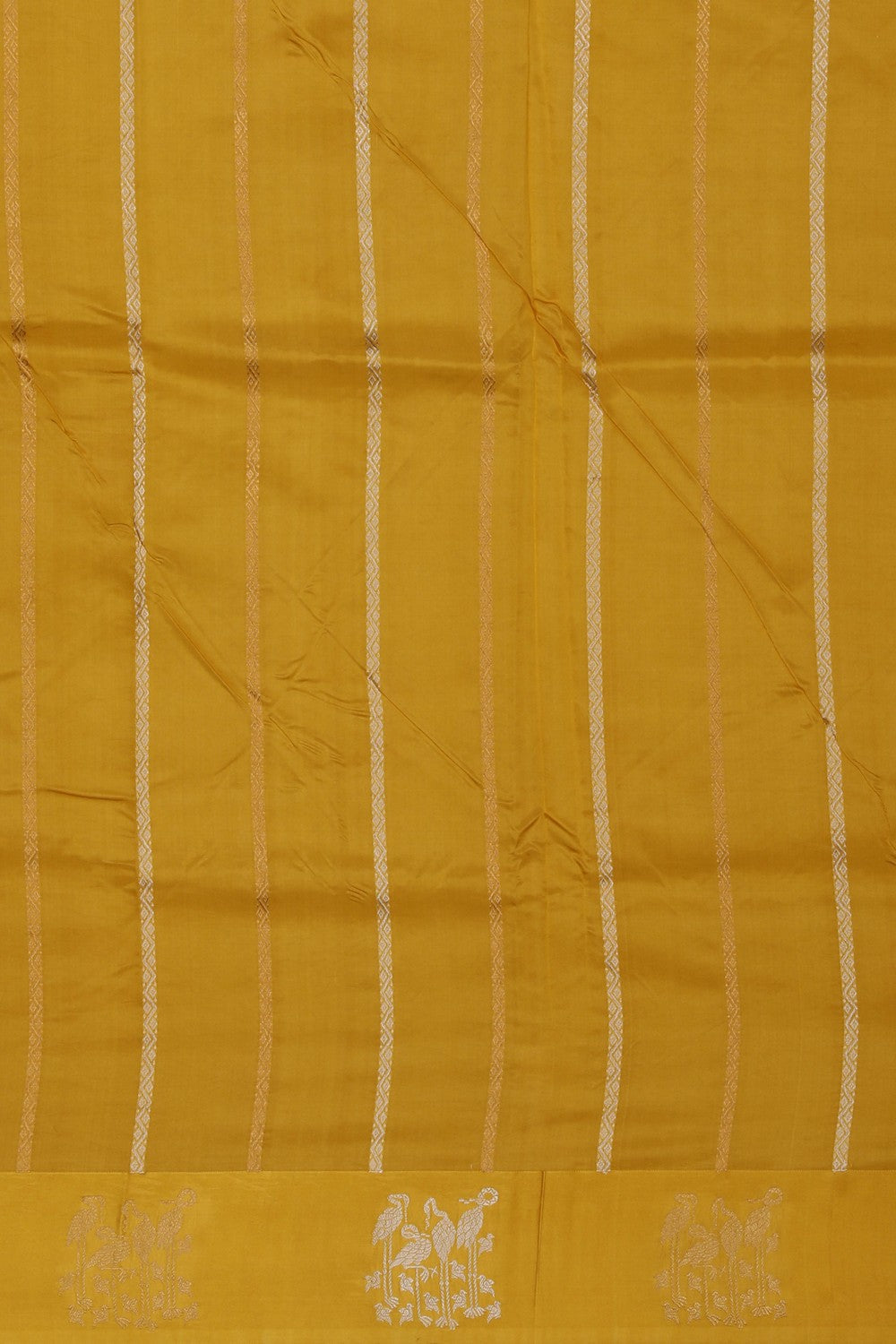 Image of Banarasi Silk Yellow Saree
