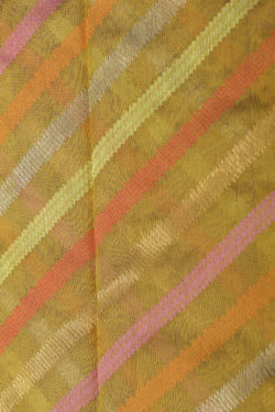 Image of Chanderi Silk Gold-Yellow Saree