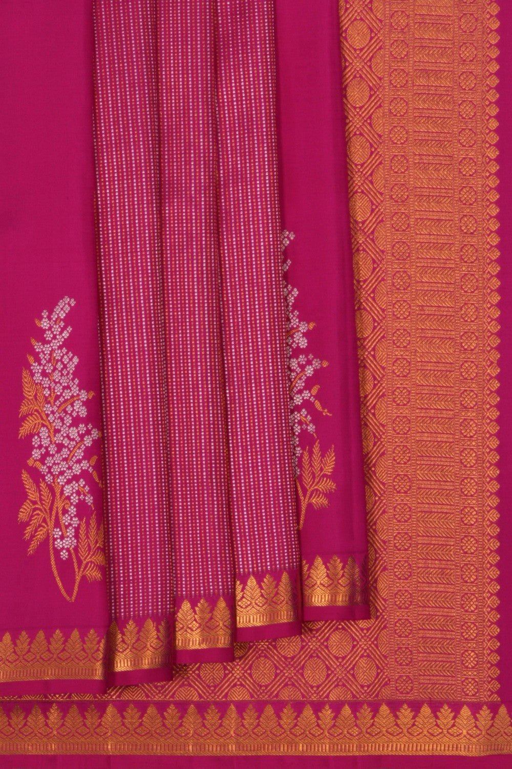 South Silk Pink Saree