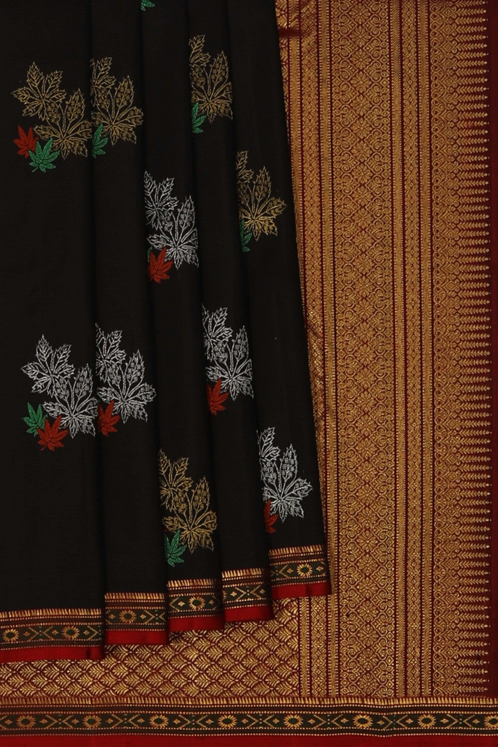 Image of South Silk Black Saree