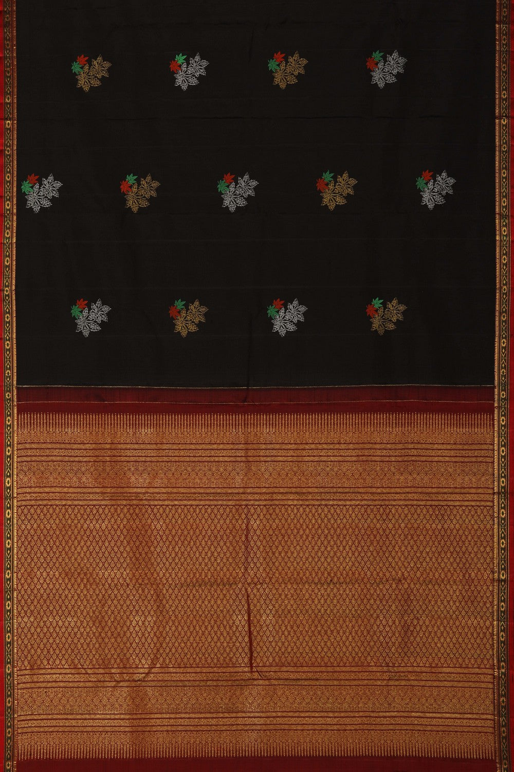 South Silk Black Saree