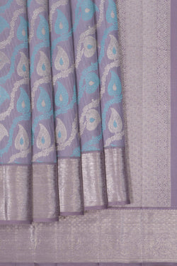 Image of Kanchipattu Brocade Lavender Purple Saree