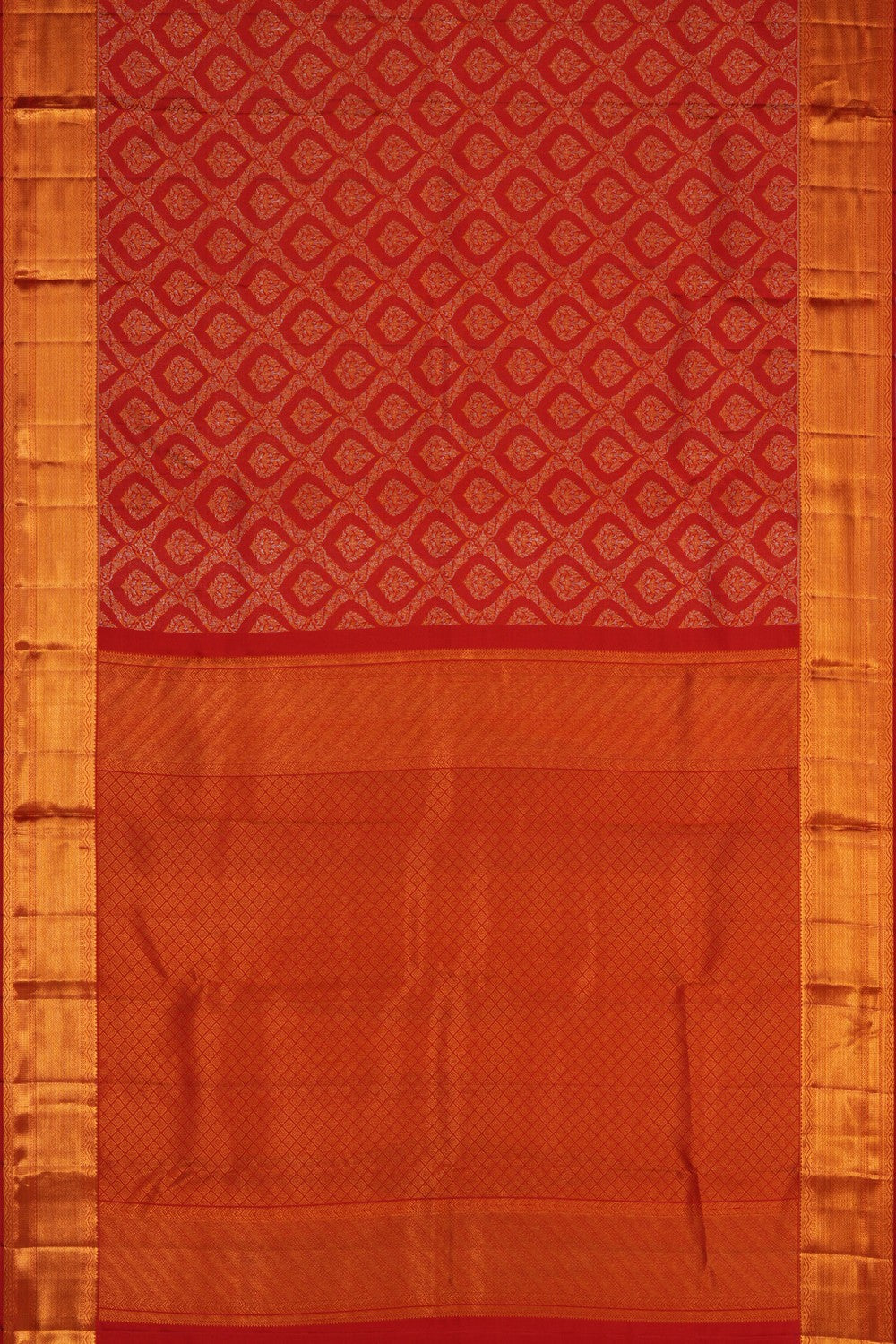 Kanchipattu Brocade Red Saree