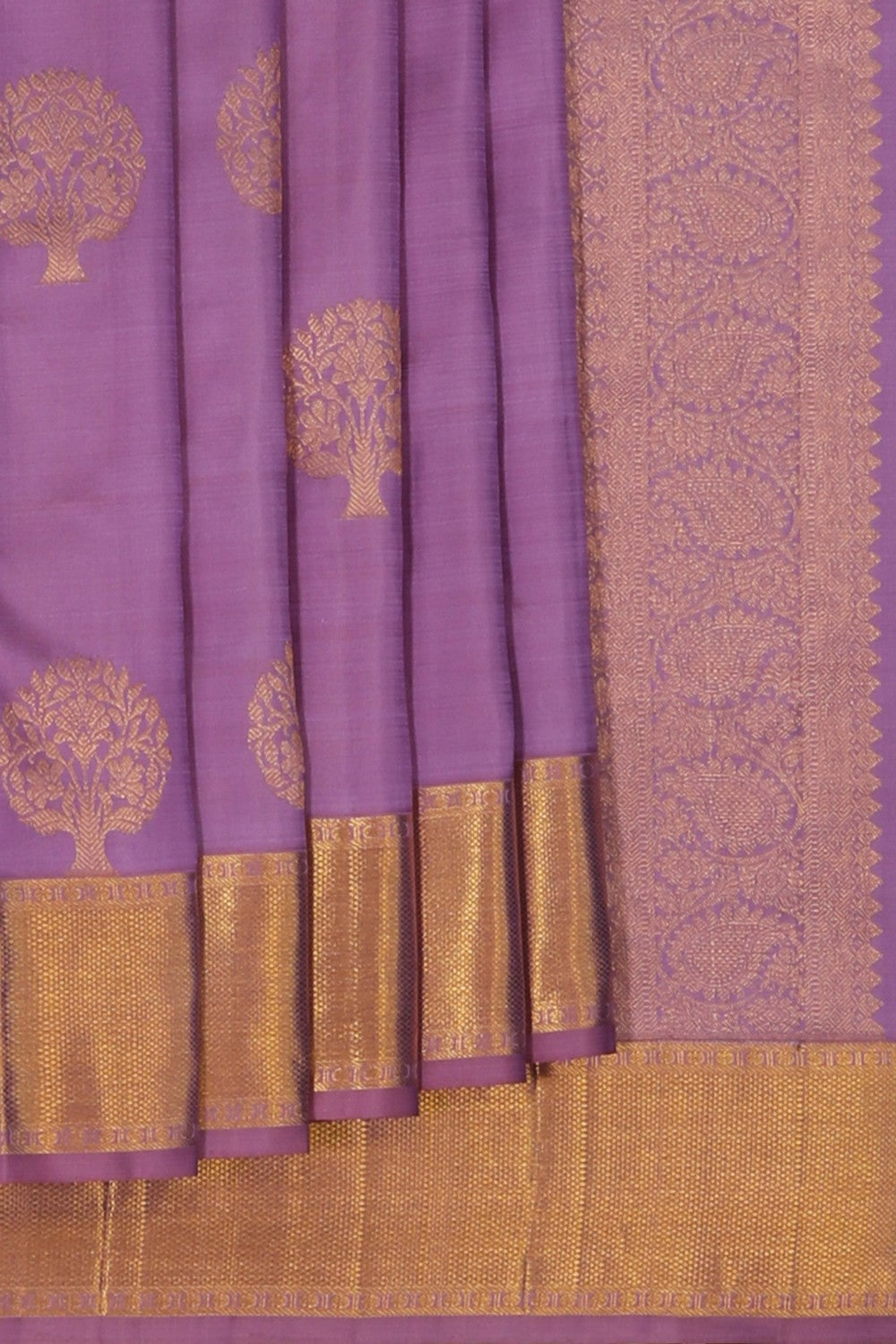 South Silk Purple Saree