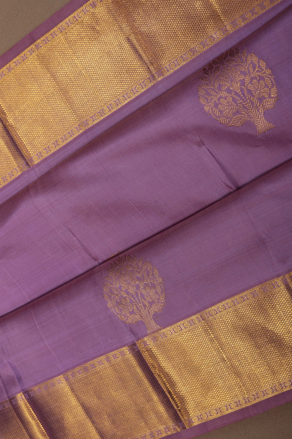 South Silk Purple Saree