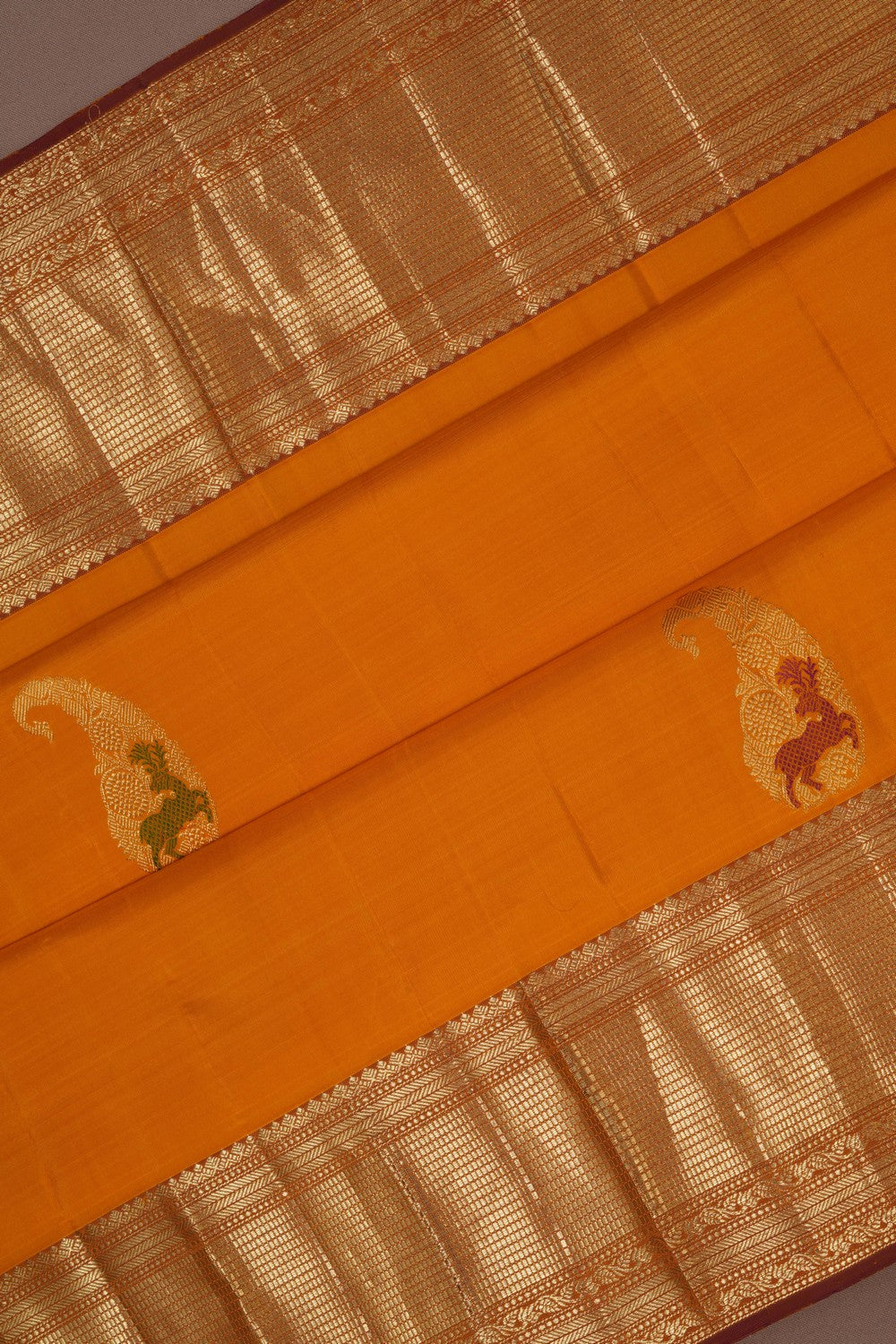 Image of South Silk Yellow Saree