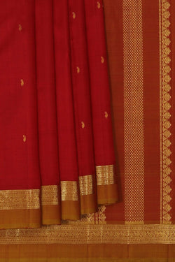 Image of South Silk Red Saree