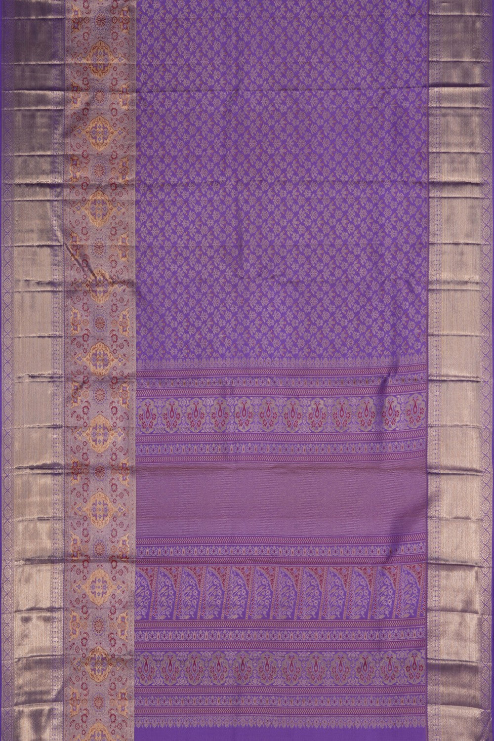 Image of Kanchipattu Brocade Purple Saree