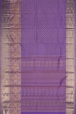 Image of Kanchipattu Brocade Purple Saree
