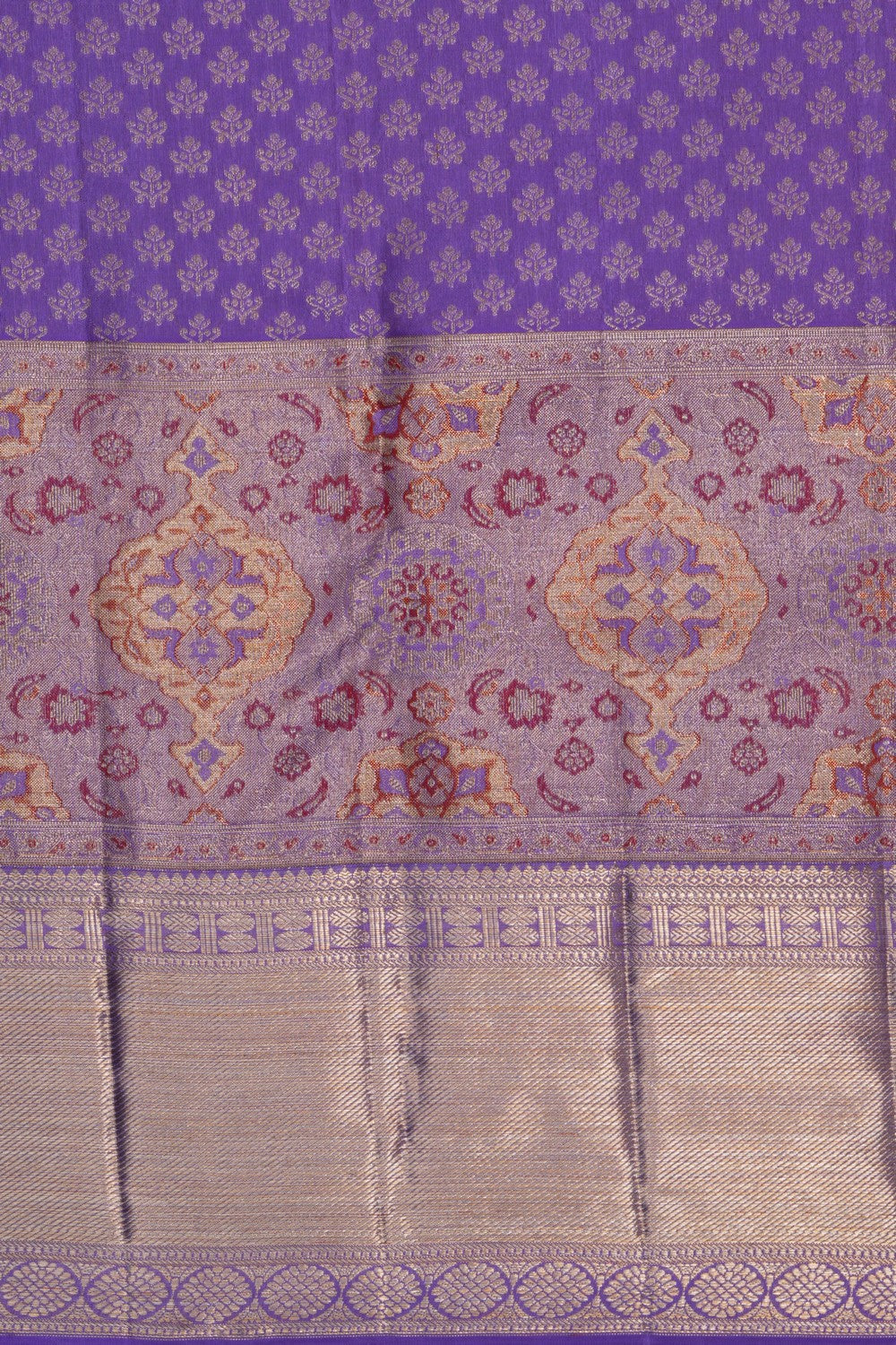 Image of Kanchipattu Brocade Purple Saree