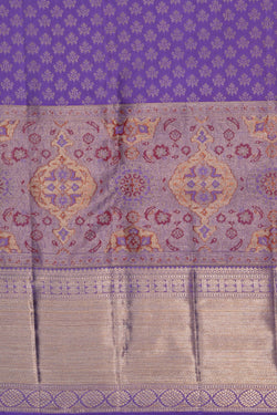 Image of Kanchipattu Brocade Purple Saree