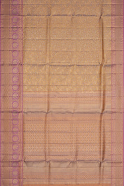 Image of Kanchipattu Tissue Brocade Gold Saree