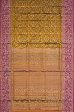 Image of Kanchipattu Tissue Brocade Gold Saree