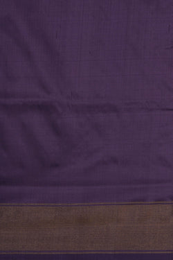 Image of Pochampally Ikat Silk Purple Saree