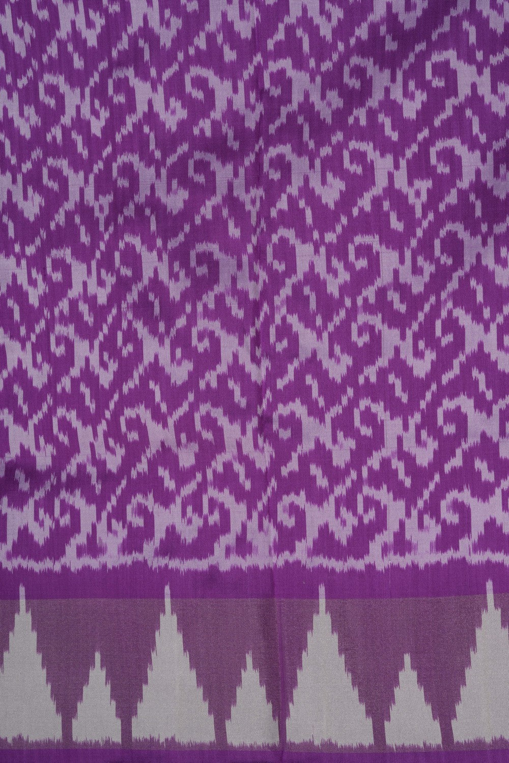 Image of Pochampally Ikat Silk Purple Saree