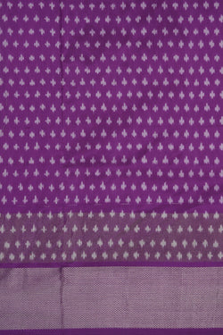 Image of Pochampally Ikat Silk Purple Saree