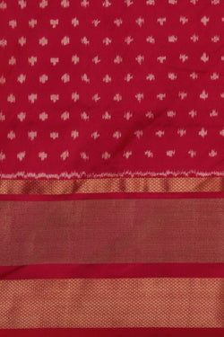 Image of Pochampally Ikat Silk Purple Saree