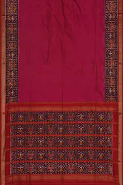 Image of Pochampally Ikat Silk Pink Saree