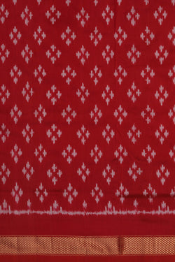Image of Pochampally Ikat Silk Pink Saree