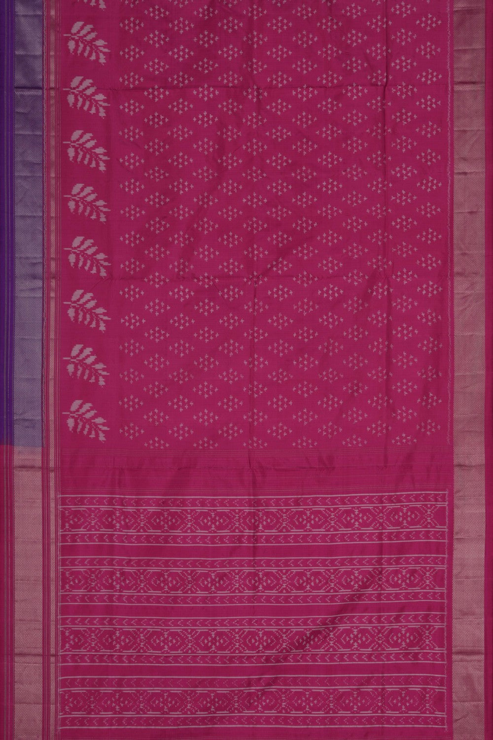 Image of Pochampally Ikat Silk Pink Saree