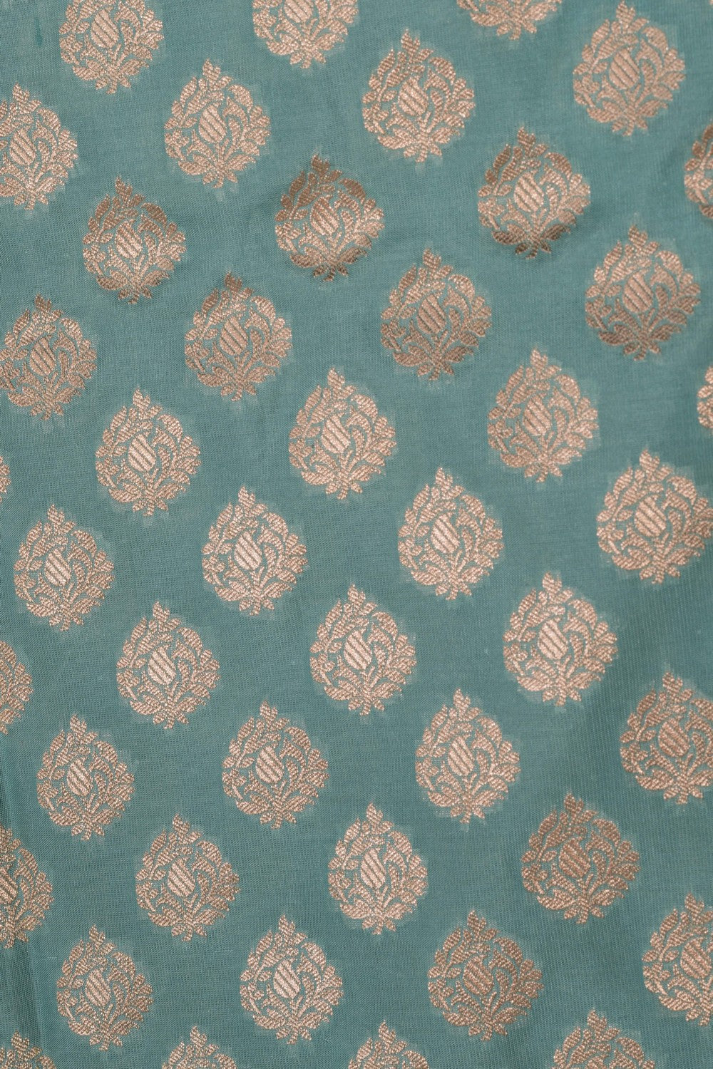 Banarasi Katan Silk Ice Blue Saree